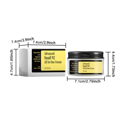 Esencia/Limpiador/Crema hidratante, suavizante y nutritiva de la cosmética coreana para el rostro y el contorno de ojos.