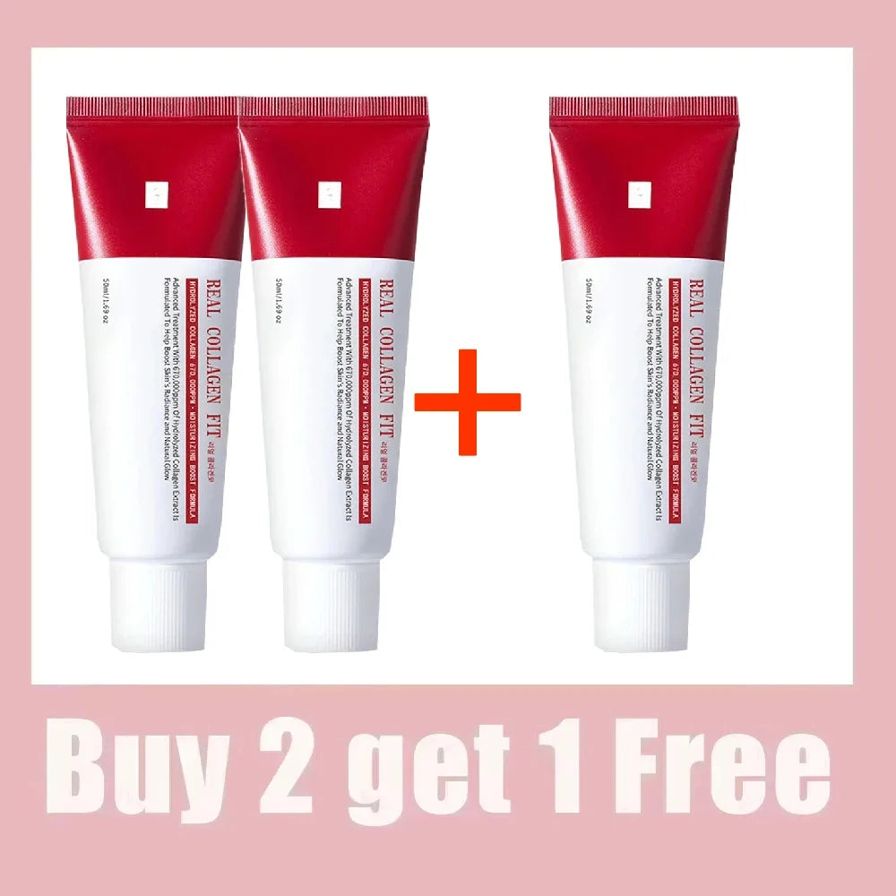 Real Collagen Fit, Mascarilla Envolvente de Colágeno, Colágeno 670.000 ppm, Mascarilla Facial Peel-Off para elasticidad, Hidratación, Luminosidad, Piel de Cristal