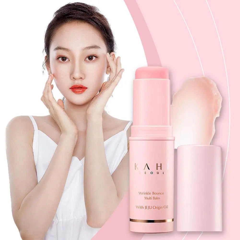 KAHI Bálsamo Multiusos Hidratante Antiarrugas en Barra Crema Facial con Colágeno Cosméticos Coreanos