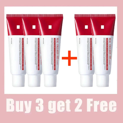 Real Collagen Fit, Mascarilla Envolvente de Colágeno, Colágeno 670.000 ppm, Mascarilla Facial Peel-Off para elasticidad, Hidratación, Luminosidad, Piel de Cristal