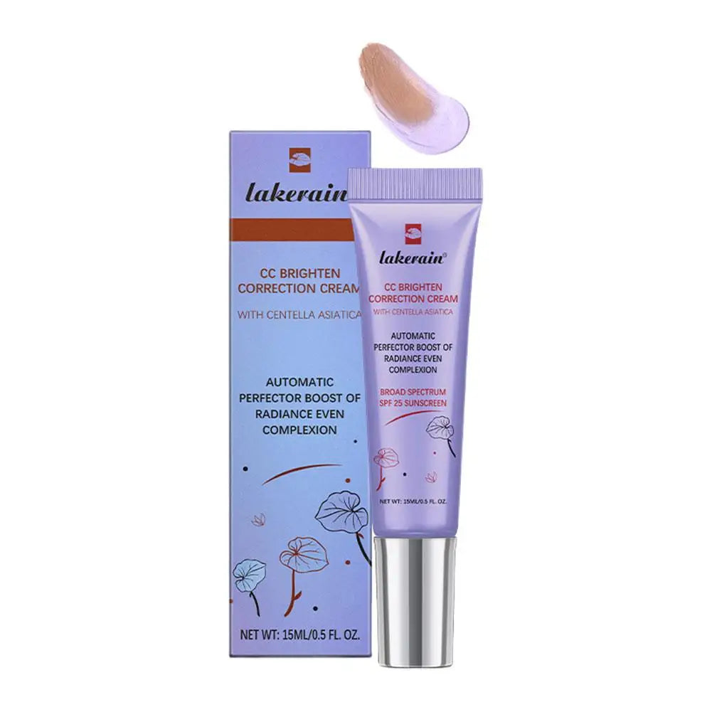 Base de maquillaje de larga duración para corregir rojeces, de la marca coreana Erborian. Crema CC líquida de 3 colores, cobertura total y resistente al agua.