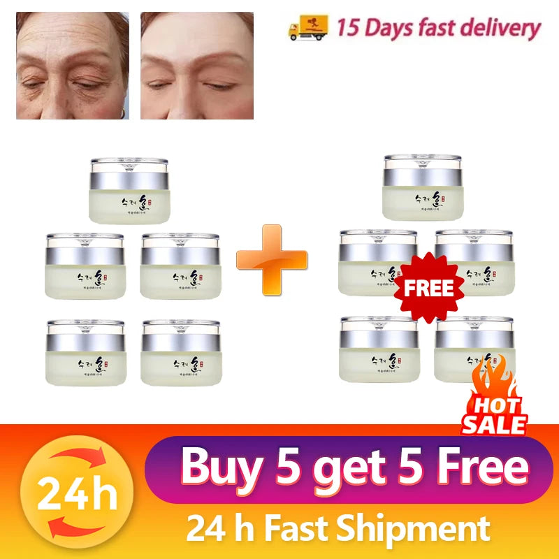 Crema facial reafirmante antiarrugas con colágeno de 50 g. Hidratación profunda, atenúa las líneas de expresión, efecto lifting, antienvejecimiento y blanqueador. Crema coreana para el cuidado de la piel.