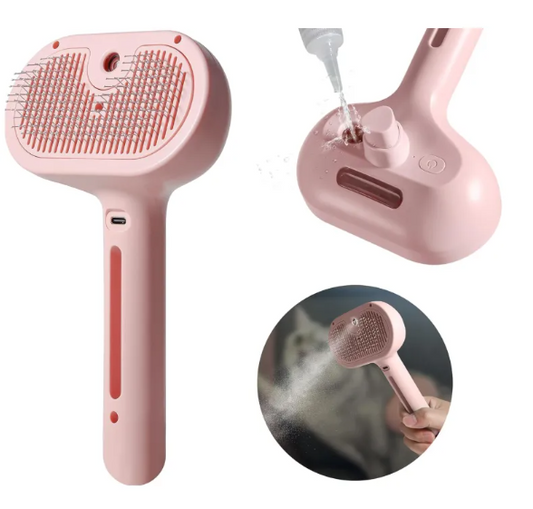 Cepillo Spray para Pelo de Mascota